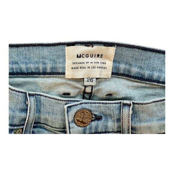 Anthropologie McGuire Denim Majorelle Flare Jeans Distressed - Picture 3 of 6